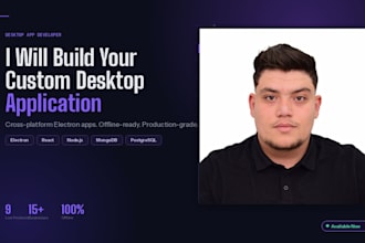 build a custom desktop application using electron
