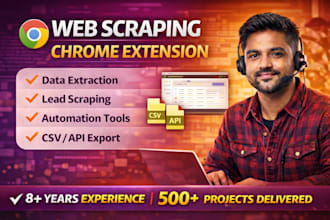 build a browser extension for web scraping and lead generation