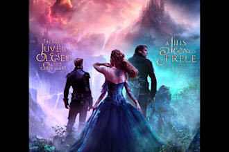 design a  gothic vampire romance book cover masterpiece