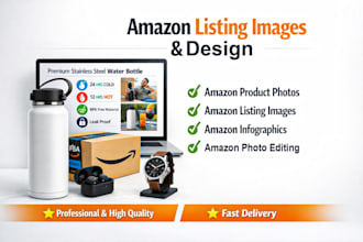 do amazon listing images design, amazon infographic, product images editing