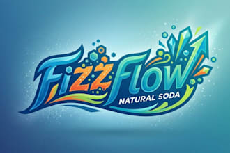 design a fun and eye catching soda logo for your brand
