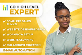 clone gohighlevel website, ghl funnel, landing page and automation