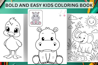 create kids coloring book, kids activity book, coloring book, coloring pages