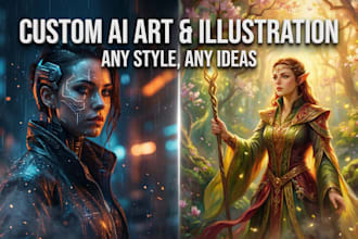 generate high quality ai image and character design
