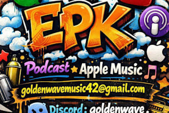 create epk design, musician epk, artist press kit, dj epk, electronic press kit