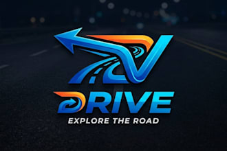 design a modern and dynamic drive logo for your brand