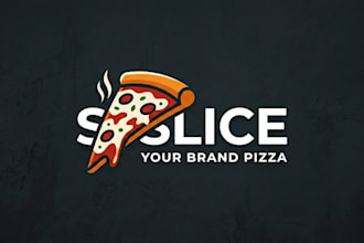 design a unique and modern slice logo for your brand