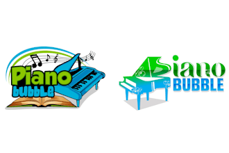 design a professional piano logo for your company
