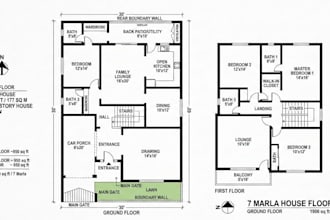 autocad draftsman floor plan redraw and PDF to cad