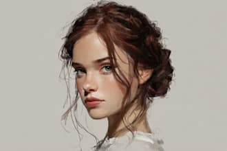 paint a realistic digital portrait