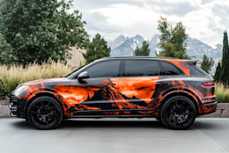 design car wrap vehicle wrap truck wrap boat wrap racing car