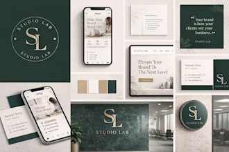 design business logo, brand identity and branding kit, impactful unique design