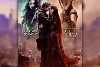 create cosmic void eldritch vampire romantasy book cover starfallen