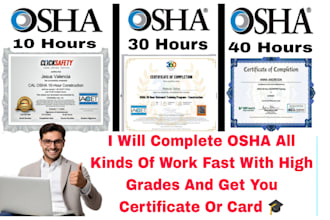 tutor osha 10 osha 30 osha 40 hours courses