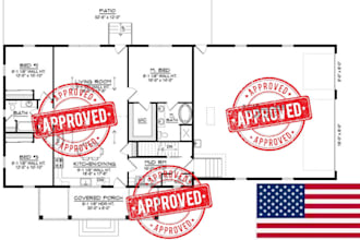 draw adu architectural structural permit plan pe stamp for sc az ga city permit