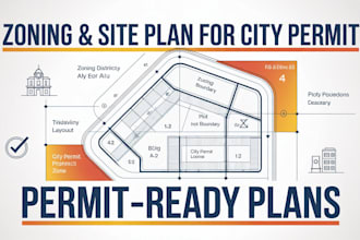 draw professional zoning site plans, master plans for city permit approval