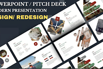 redesign revamp polish powerpoint presentation canva slides investor pitch deck