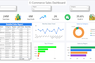 create a professional power bi dashboard and report