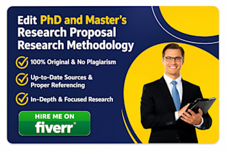 edit phd and master research proposal research methodology