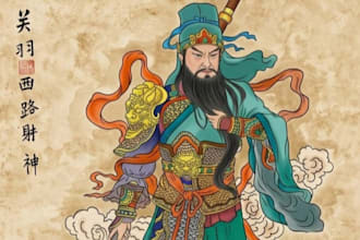 draw a chinese traditional painting for you