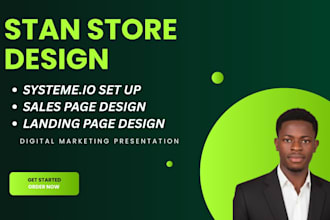 do stan store setup, design and stan store marketing