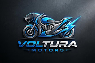 design a powerful and modern motor logo for your brand