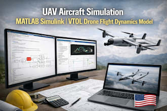 uav aircraft simulation matlab simulink vtol drone flight dynamics model