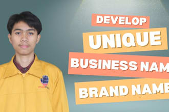 create business name for business, brand with logo