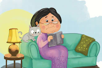 do cute childrens book illustration and storybook covers