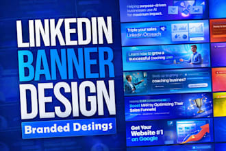 design linked in banner,linked in cover,banner design,