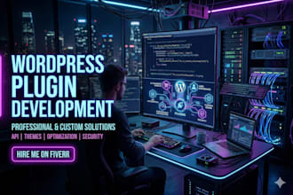 develop a custom wordpress plugin or elementor widget