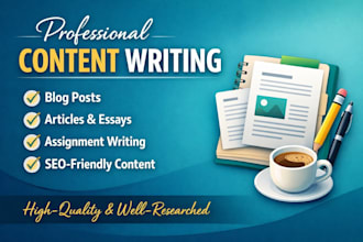professionally write your articles and content