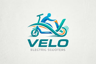 design a modern and dynamic scooter logo for your brand