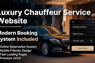 build taxi, chauffeur, limousine, booking website with reservation