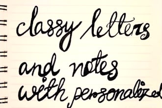 handwrite notes and letters