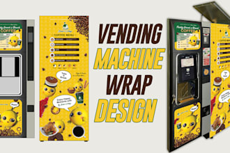 design an awesome, VIP, creative vending machine and atm machine wrap