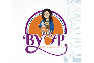 create a modern pet supply store logo design