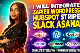 integrate zapier wordpress hubspot stripe slack asana