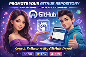 promote your github repository and promote to increase followers