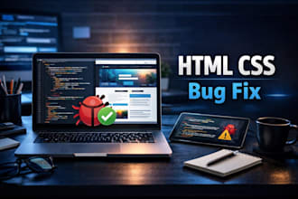 edit html css and fix website layout or responsive issues