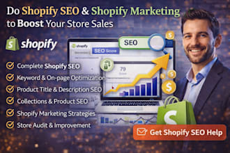 do shopify SEO and shopify marketing to boost shopify sales