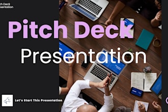 design or redesign powerpoint presentation and pitch deck