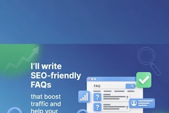 write SEO friendly faqs to boost traffic and help the site rank higher