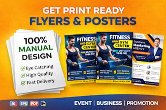design modern flyer, poster or promotional flyer