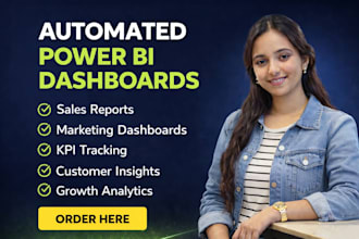 build automated power bi dashboard to track sales, revenue and kpis
