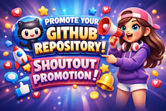 promote your github repository , shoutout promotion