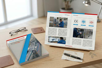 design a premium product catalog or company profile