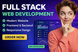 do full stack web development with frontend and backend