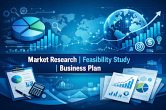 do market research, feasibility study and business plan