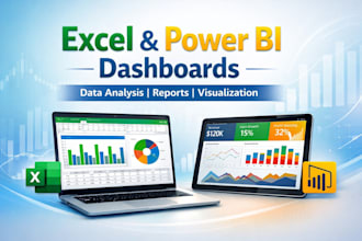 create power bi dashboards and excel dashboards